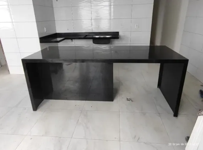 Bancada de cozinha verde Ubatuba