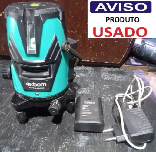 Nível Laser USADO E NÃO ESTÁ FUNCIONANDO - Trena De Linhas Digital Cruz Distância 40m.