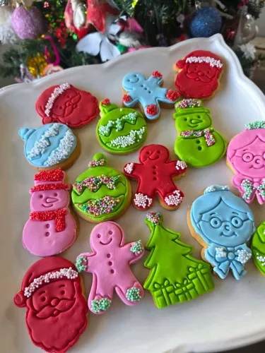 Cortadores e marcadores biscoitos natalinos
