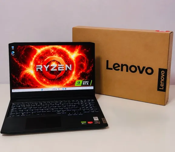 Notebook Lenovo Ryzen 5 5500H 16gb Ram 512Ssd NVMe + NVIDIA GeForce RTX 2050 4GB GARANTIA