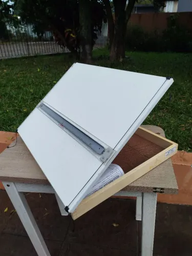 Prancheta Trident Mod 5002 A2 Desenho Técnico + Régua Paralela