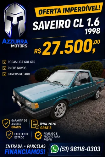 Volkswagen Saveiro CL 1.6 MI / CL/ C 1.6 1998