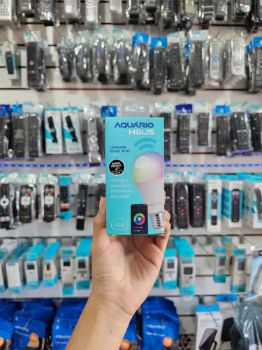 Lâmpada Smart Wi-fi 2.4GHZ Aquário  - Faço Entrega 