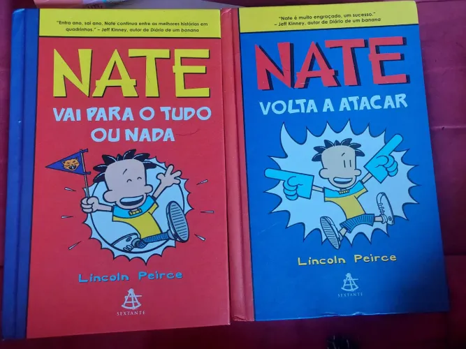 Livros Nate volta a atacar e Nate vai para o tudo ou nada