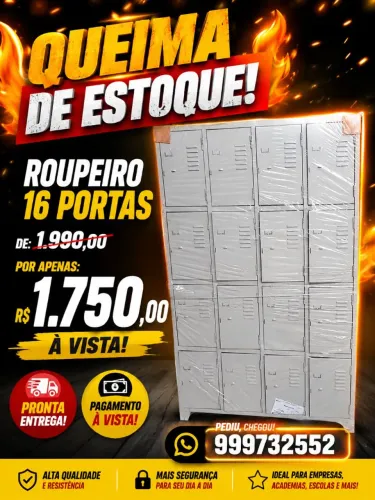 Armário pra vestiarios 4 8 12 16 20 portas novos pronta entrega