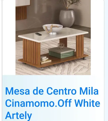 Mesa de centro Nova na caixa 