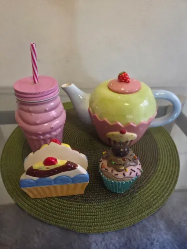 Kit decoração retro confeitaria pin up cupcake