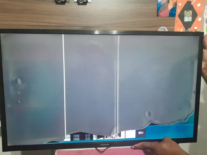 Smart tv sansung display c/defeito 