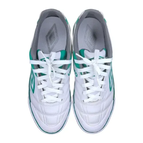 Chuteira Umbro Club Futsal Branca e Verde, ORIGINAL, 40, usada 1x