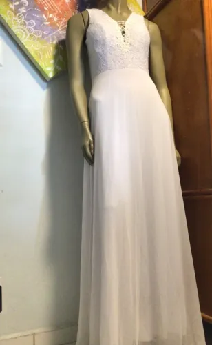 VESTIDO NOIVA LONGO BRANCO