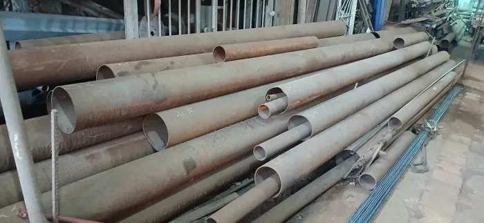 Tubo de aço 10 polegadas para pé de outdoor .