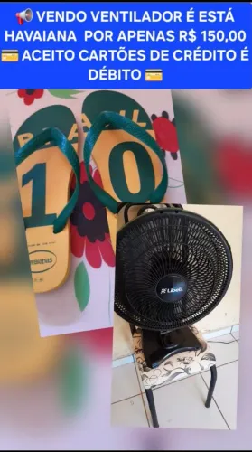 VENDO GELADEIRA DA MARCA CONSUL POR R$ 130,00 É ESSE VENTILADOR É  HAVAIANA R$ 150,00