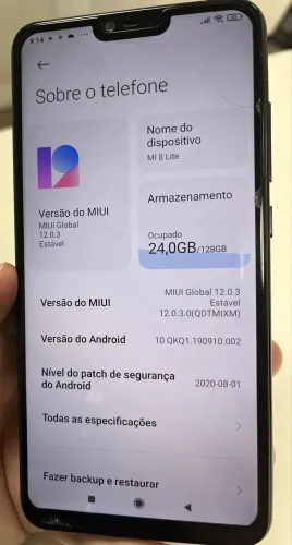 Celular Xiaomi 8 lite 128GB