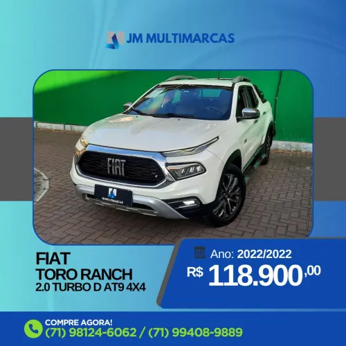 Fiat Toro Ranch 2.0 16V 4X4 Diesel Aut. 2022