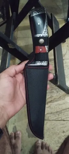 Faca Esportiva Aço Inox com Bainha - Pouquíssimo Uso