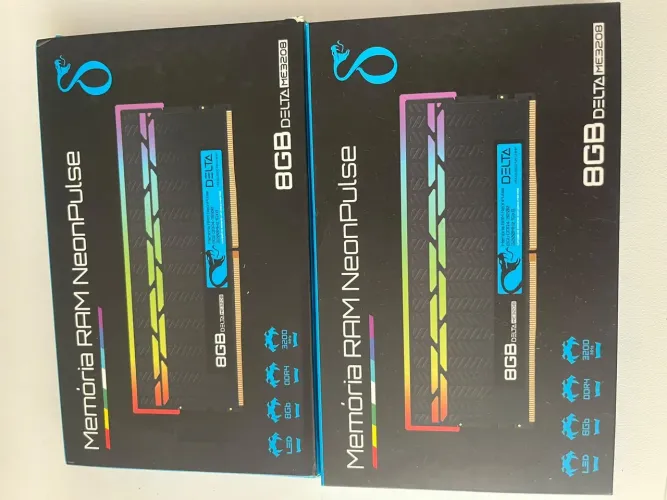 Memória RAM 16GB (2x8GB) DDR4 3200MHz NeonPulse Delta NOVA