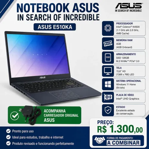 Notebook Asus E510KA