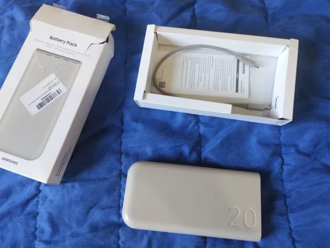Carregador portátil Samsung original 2000mah 45w power bank super rápido