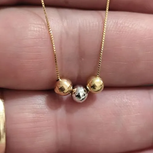 Cordão de ouro veneziana 3 cores