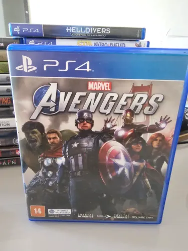leia o anúncio por gentileza Jogo para PS4 PS5 Marvel Avengers mídia física usado