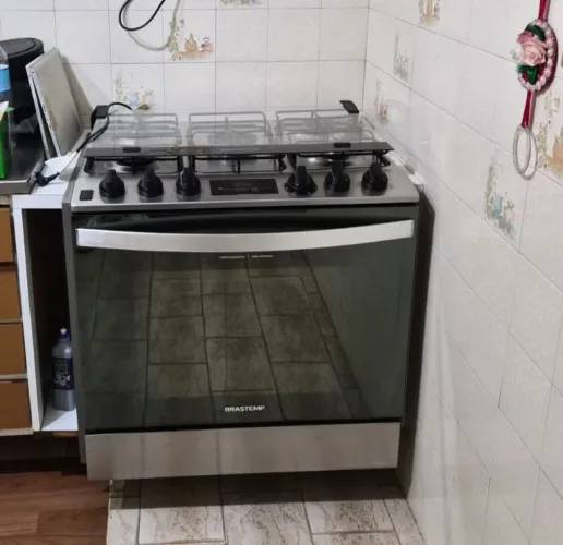 Fogão a gás 5 bocas de embutir brastemp