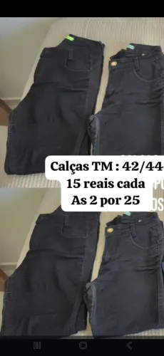 Calças,  shorts e saia 