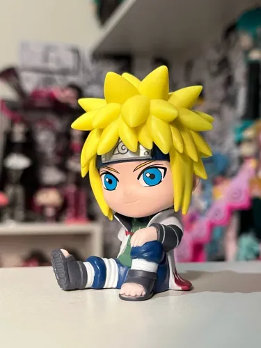 Bandai Naruto Relax Minato Namikaze Mini Figure Original