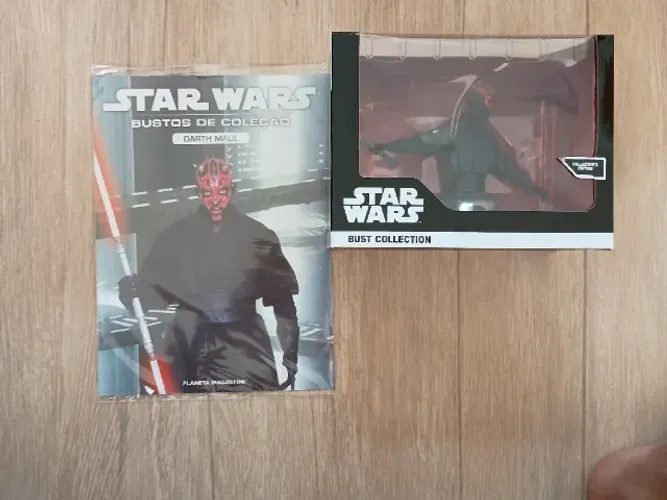 Colecão Busto Star Wars - 03 Unidades - Darth Maul, Tusken e Darth Sidius