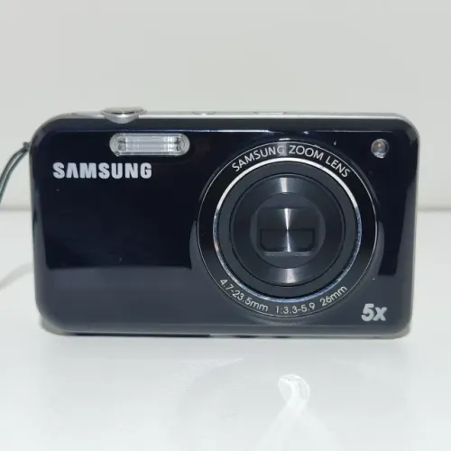 Câmera Digital Samsung PL120 14.2MP 5x com Tela Selfie Preta com Acessórios e Brinde
