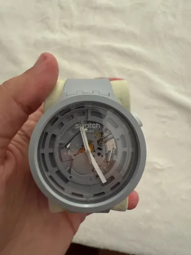 Relógio swatch c grey sb03m100