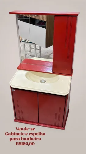 Cabinete para banheiro com espelho