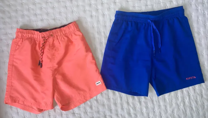 Par de Bermudas take tell 7-8 anos