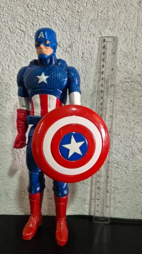 Action Figure Captain America Vingadores Marvel 30cm - Colecionável