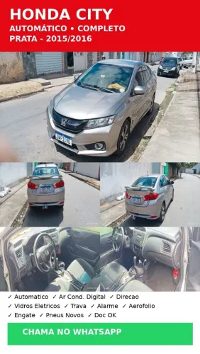 Honda City Sedan LX 1.5 Flex 16V 4P Aut. 2015