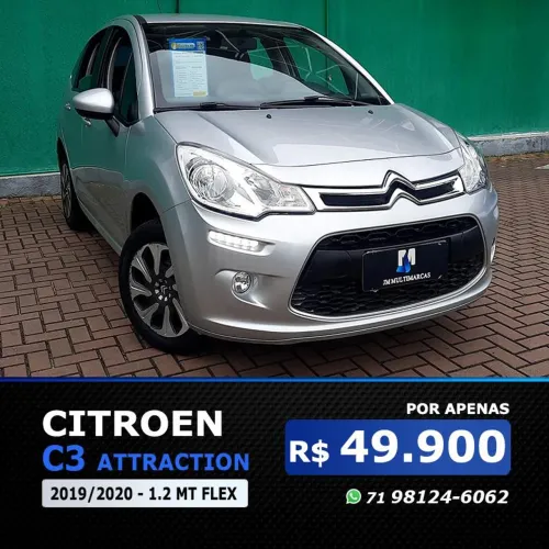 Citroen C3 Attraction Pure Tech 1.2 Flex 12V MEC 2020