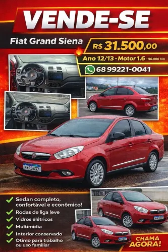 Fiat Grand Siena Essence 1.6 Flex 16V 2013