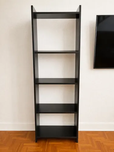 Armário livreiro preto 