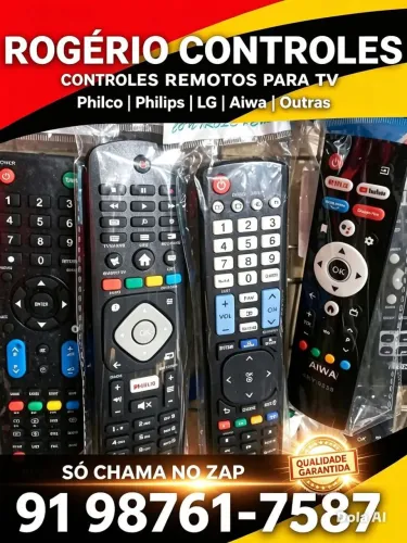 Controles de tv sony