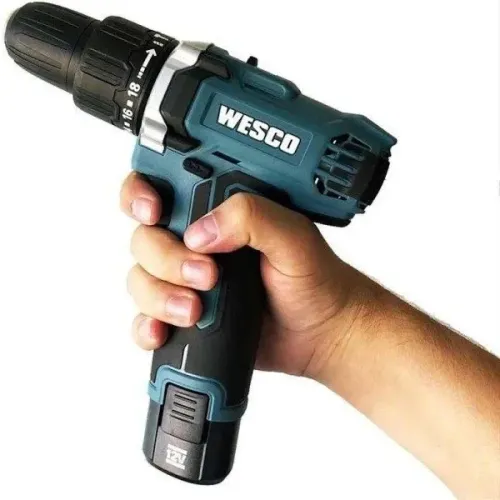 Furadeira e Parafusadeira de IMPACTO Wesco WS2547 a Bateria 12V 3/8" 127v/220v