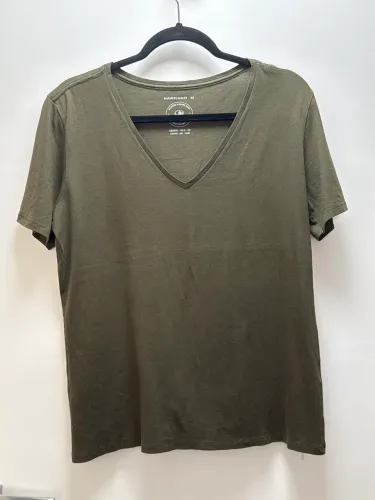 Camiseta malha verde musgo