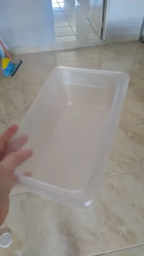 Cubas gastronômicas GN de policarbonato transparente tamanho 1/4