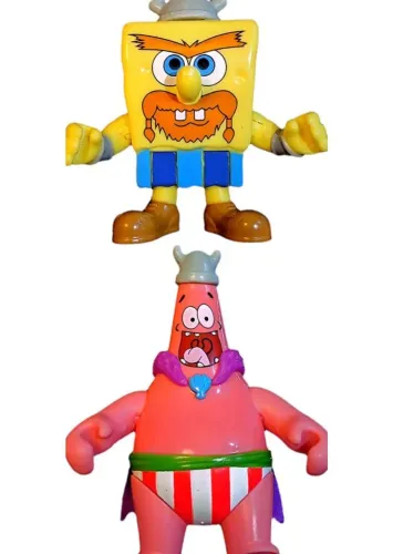Fisher Price Imaginext Bob Esponja e Patrick Vikings