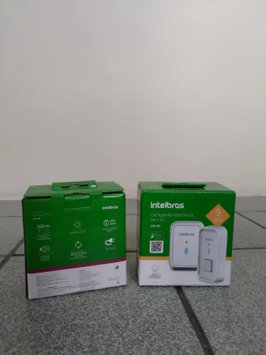 Campainha sem fio Bateria Longa 5 Anos Alcance 100 metros Resistente Chuva Bivolt