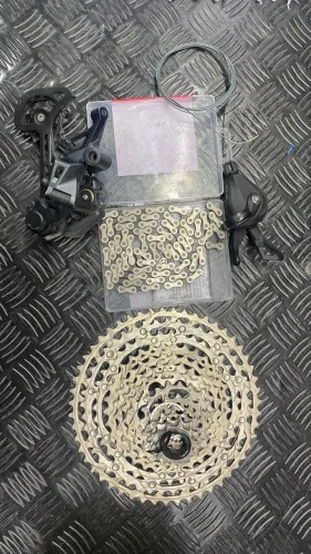Conjunto Shimano passador e câmbio slx 