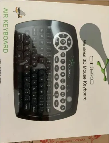(novo) Teclado e Mouse Wireless 3D Cideko