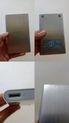 HD externo 1T Sony prata
