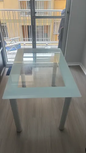 Mesa tampo de vidro 1.20 x 0,75