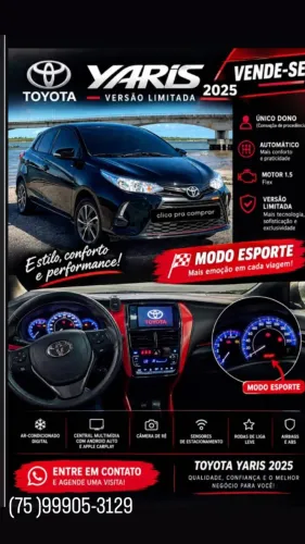 Toyota Yaris XL 1.5 Flex 16V 5P Aut. 2025