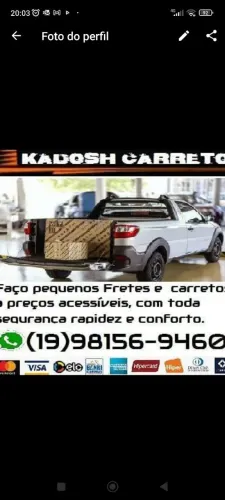 Frete carreto e mudança