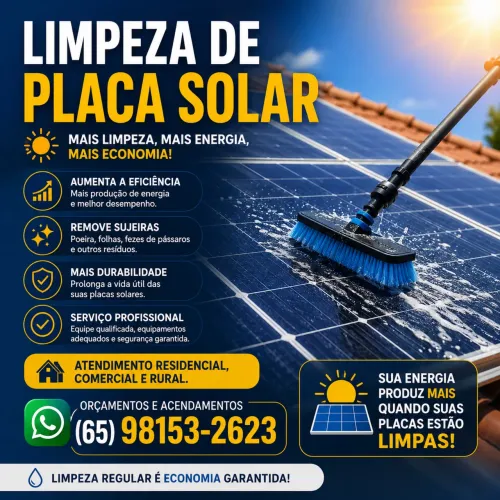 Limpeza de Placa Solar 